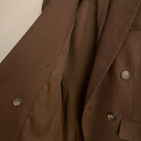 Vince Double-Breasted Blazer in Hickory, Size 6, Excellent Condition - Picture 7 of 12